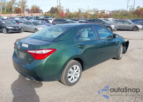 2016 Toyota Corolla Le from USA, damaged, VIN 2T1BURHE0GC742433